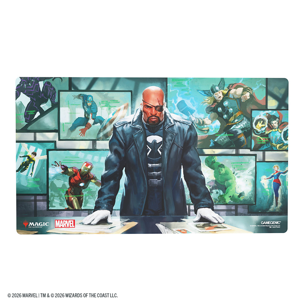 GAMEGENIC: MAGIC THE GATHERING: MSH MARVEL SUPER HEROES: PRIME PLAYMAT: DIRECTOR NICK FURY