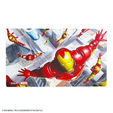 GAMEGENIC: MAGIC THE GATHERING: MSH MARVEL SUPER HEROES: PRIME PLAYMAT: IRON MAN MASTER OF MACHINES