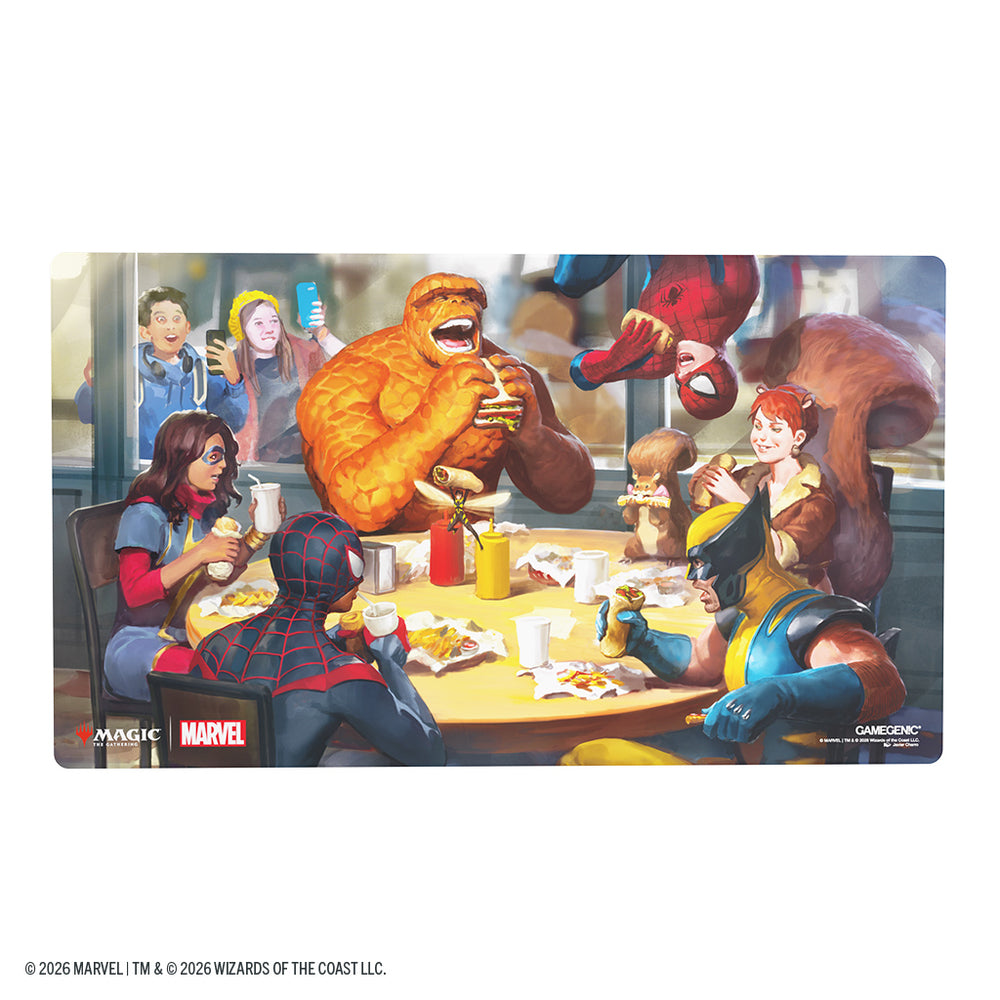 GAMEGENIC: MAGIC THE GATHERING: MSH MARVEL SUPER HEROES: PRIME PLAYMAT: HEROIC FEAST