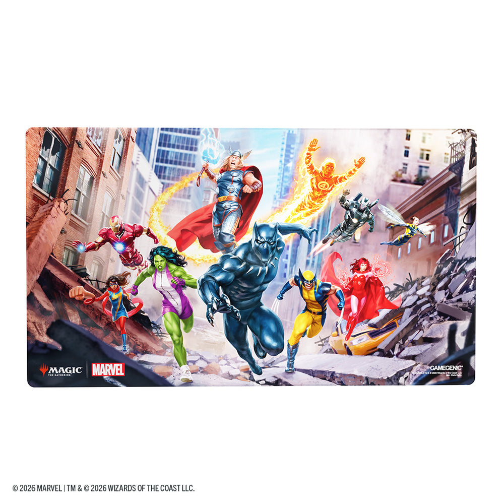 GAMEGENIC: MAGIC THE GATHERING: MSH MARVEL SUPER HEROES: SHINY PLAYMAT: MARVEL SUPER HEROES