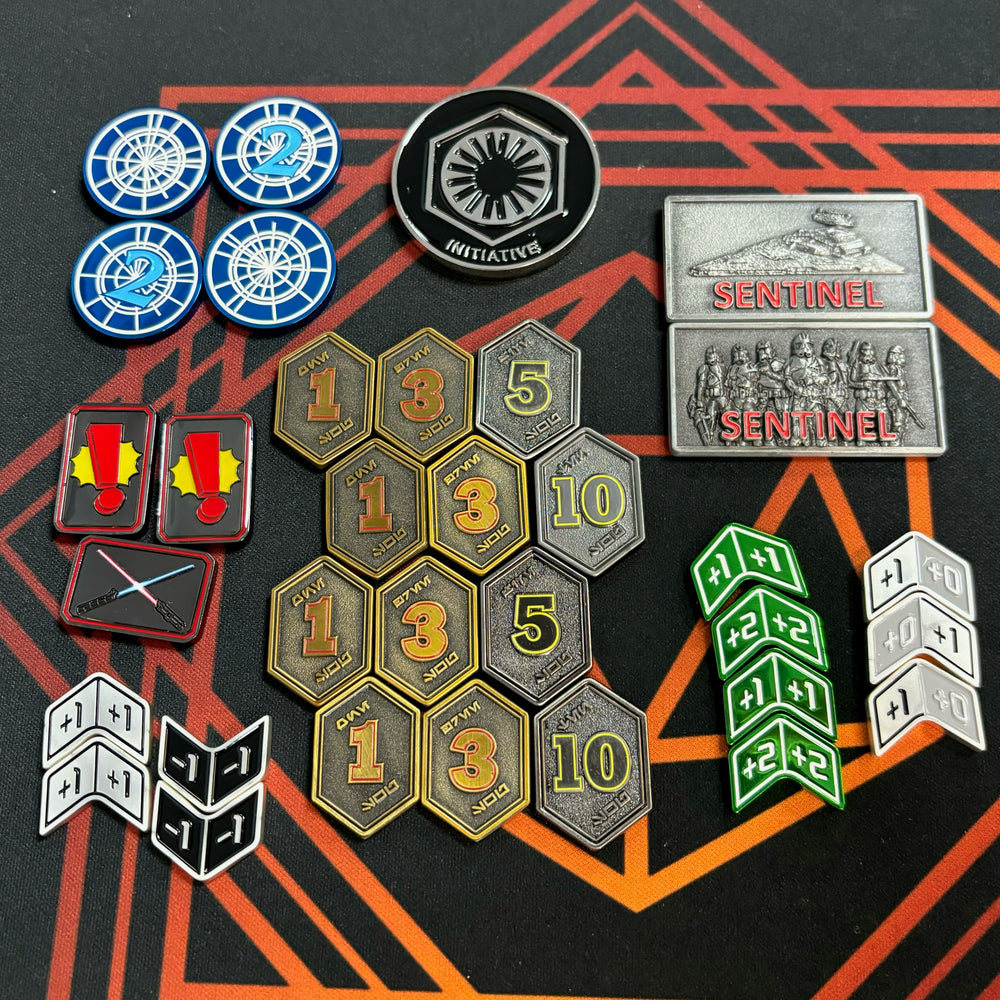 Metal Star Wars Unlimited Leader Token Set (33 TOKENS!?) by MetalFabTokens