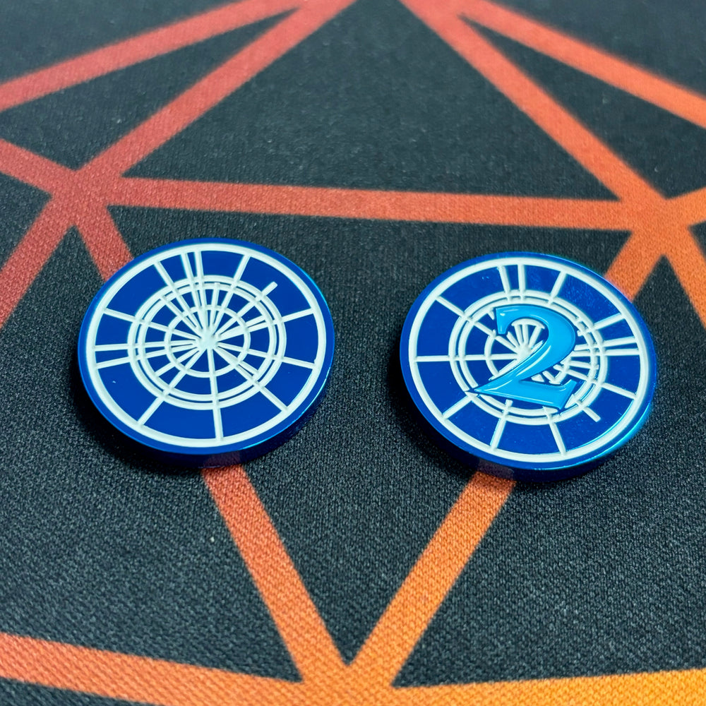 Metal Star Wars Unlimited Shield (1/2) Token Set x2 by MetalFabTokens