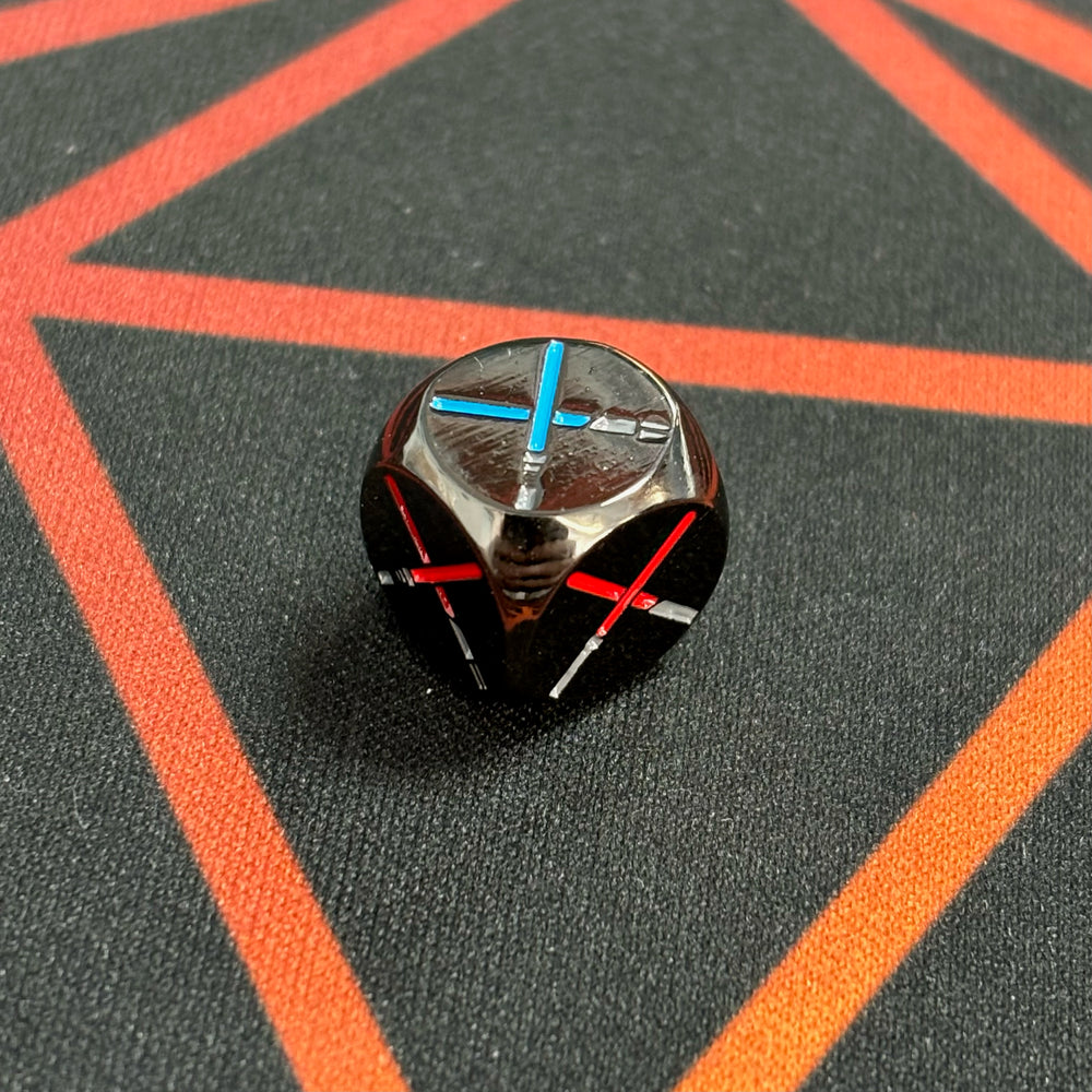 Metal Star Wars Unlimited Saber Metal Dice by MetalFabTokens