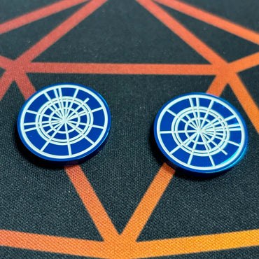 Metal Star Wars Unlimited Shield (1/2) Token Set x2 by MetalFabTokens