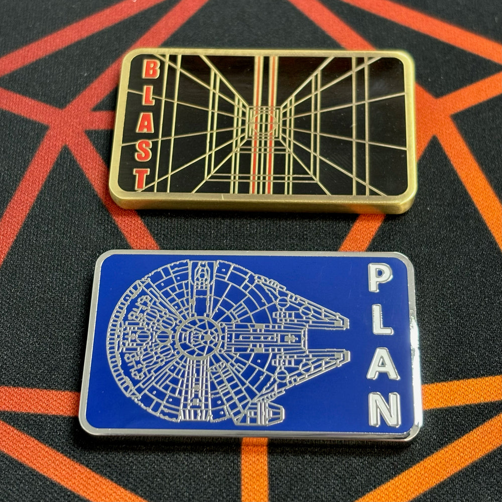 Metal Star Wars Unlimited Twin Suns (Blast token and Plan token) Token Set by MetalFabTokens