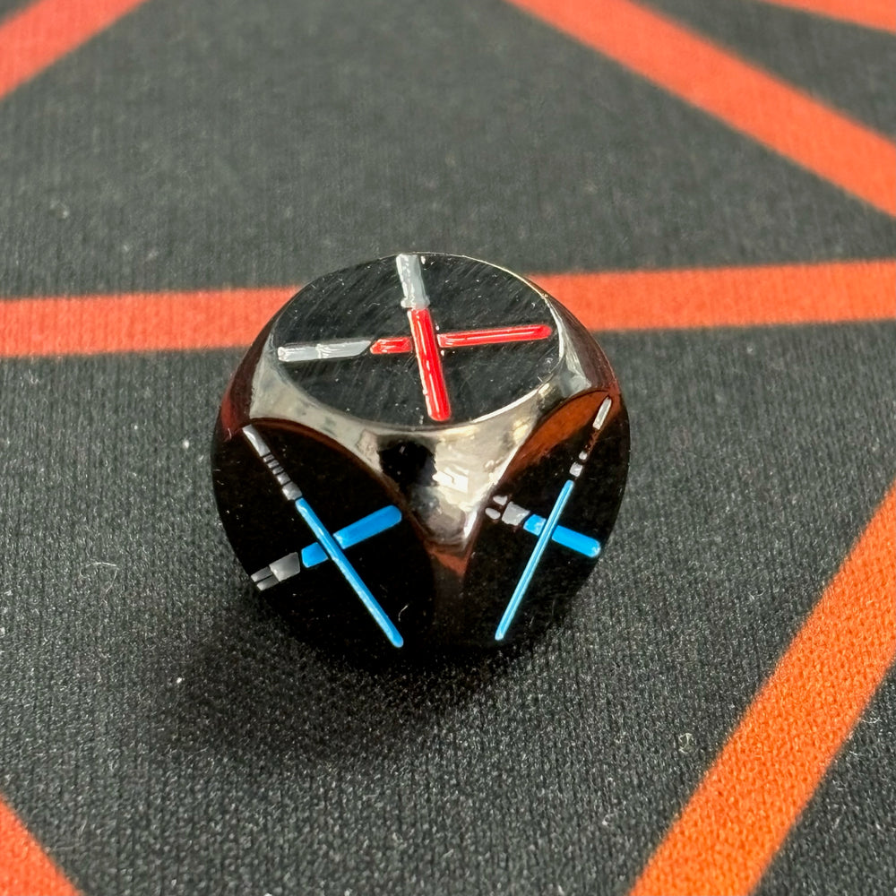 Metal Star Wars Unlimited Saber Metal Dice by MetalFabTokens