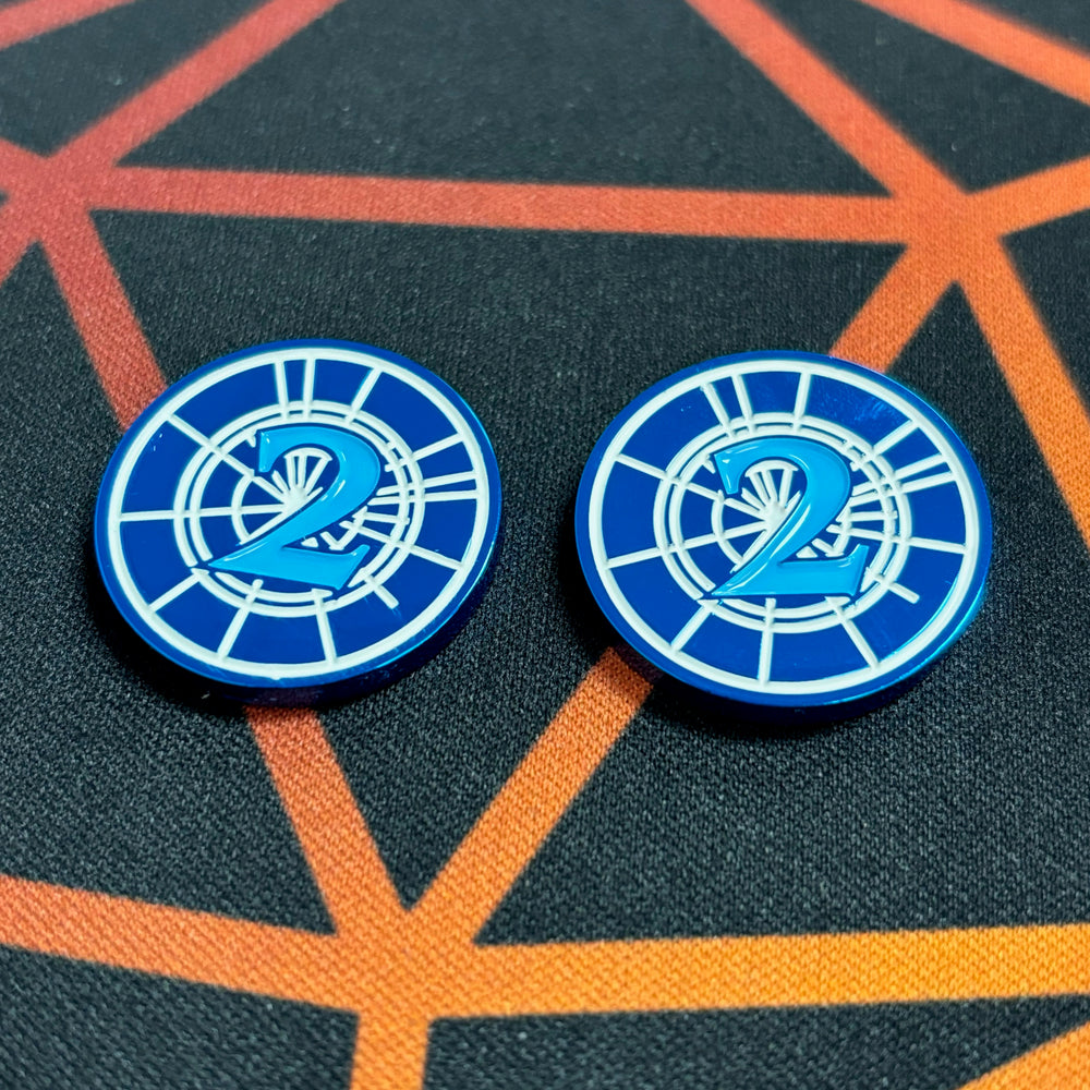 Metal Star Wars Unlimited Shield (1/2) Token Set x2 by MetalFabTokens