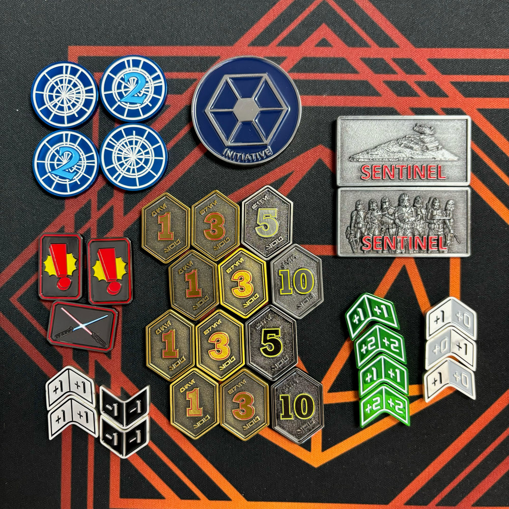 Metal Star Wars Unlimited Leader Token Set (33 TOKENS!?) by MetalFabTokens