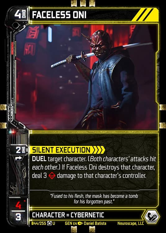 FACELESS ONI