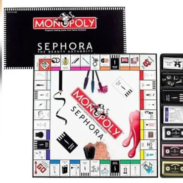 Monopoly: Sephora Edition (Used) Scratches and edge wear on box, pieces and parts in great condition