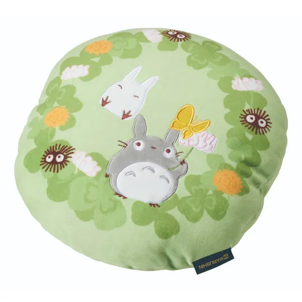 Totoro w/ Clovers and Flowers Mochi Mochi Cushion by Marushin