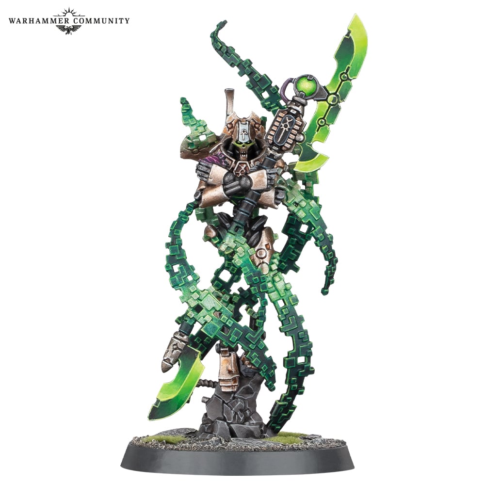 Warhammer 40k Necrons Overlord With Translocation Shroud