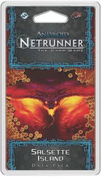 Android Netrunner Base Game with Salsette Island and Blood Money Expansions (Base Game Open, sleeved, and bagged up, stricker from previous owner on barcode, expansions still sealed)