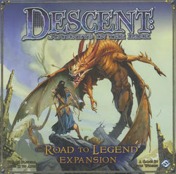 Descent - Journey in the Dark - The Road to Legend Expansion (Used, Components Like New, Cards still in Shrink, but Warping in 2 sides of box.)