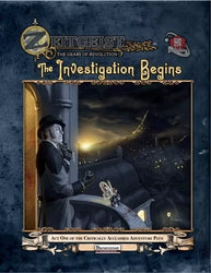 Zeitgeist - The Gears of Revolution - The Investigation Begins (Pathfinder Version, Good condition, slight cover wear/interior is in excellent condition)