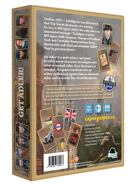 Get Adler! Deduction Card Game
