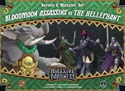 Massive Darkness: Heroes & Monsters Set - Bloodmoon Assasins vs The Hellephant (Not In Shrink)