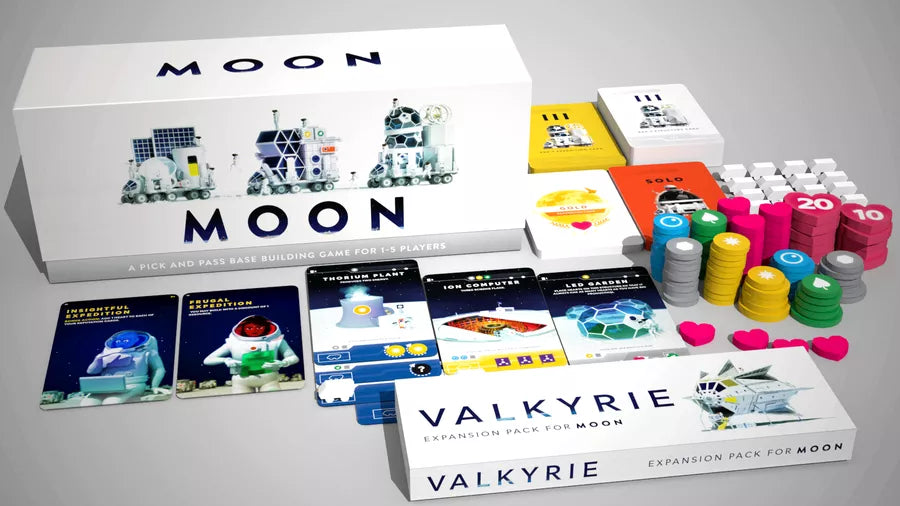 Moon Deluxe Edition with Valkyrie Expansion and Custom Sleeves!