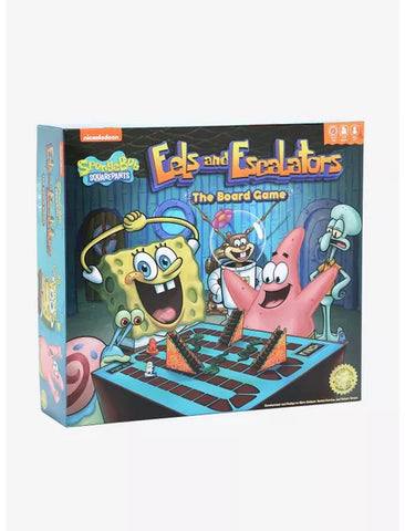 Spongebob Squarepants Eels and Escalators The Board Game (Open Box, Light Box Wear, Overall Like New Condition)