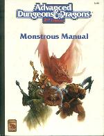 Advanced Dungeons & Dragons 2nd Edition Monstrous Manual (Cover damage, page wear and discoloration, minimal writing inside(name or note on fist page), otherwise decent condition)