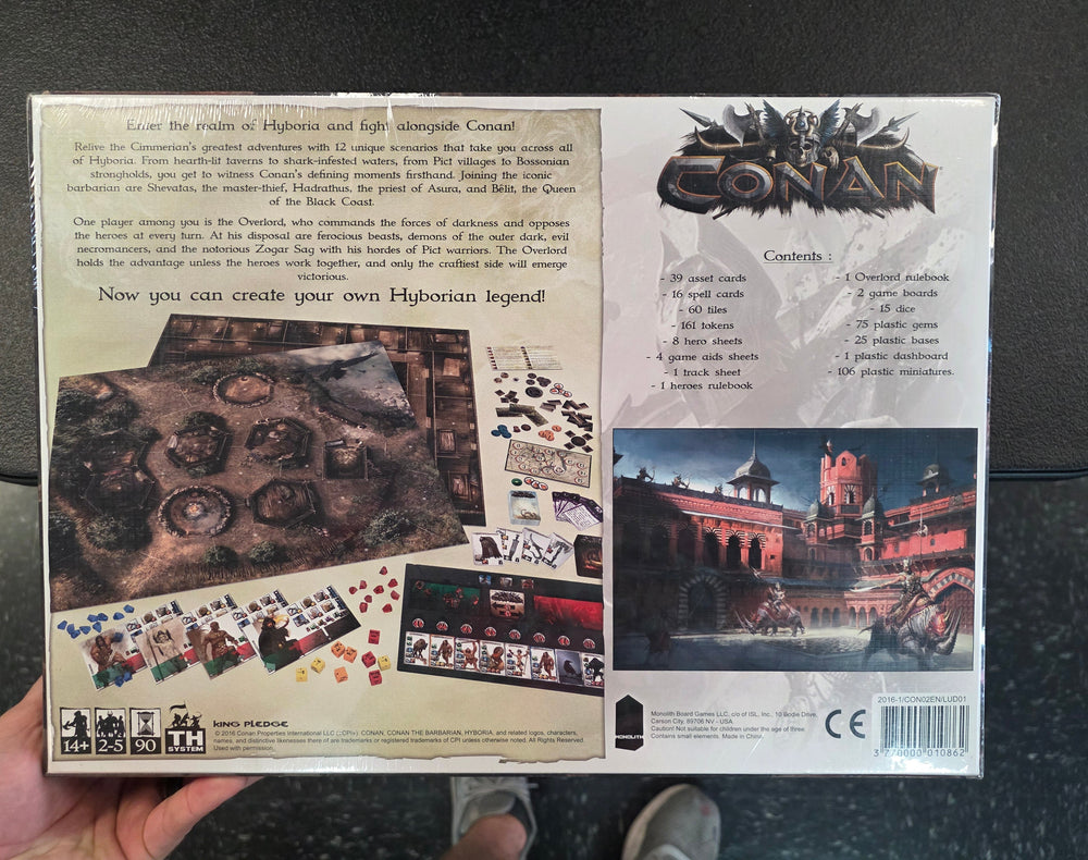 Conan Board Game Kickstarter King Pledge + Unopened Expansions ALL-IN PLEDGE All Items Sealed