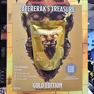 Dungeons & Dragons Acererak's Treasure Blind Pack Dice Set Gold Edition