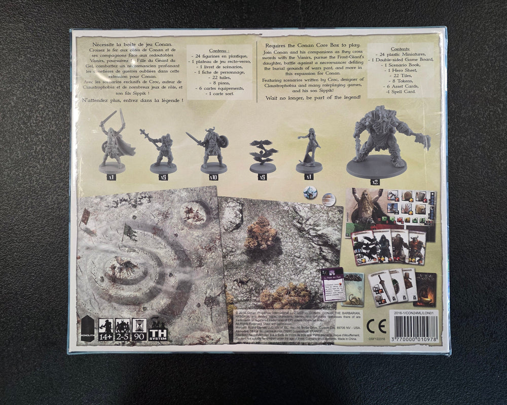 Conan Board Game Kickstarter King Pledge + Unopened Expansions ALL-IN PLEDGE All Items Sealed