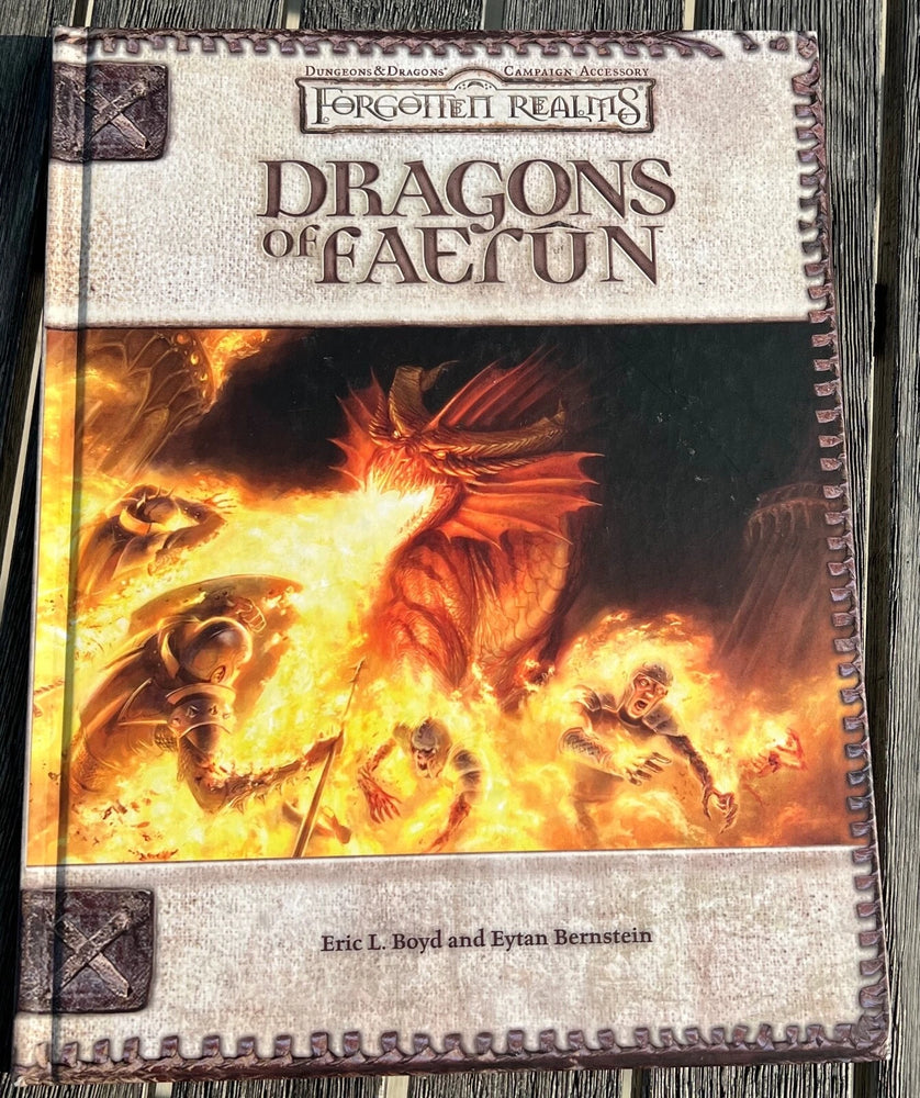 D&D 3.5 Forgotten Realms supplement - Dragons of Faerun - Used (minor wear on covers)