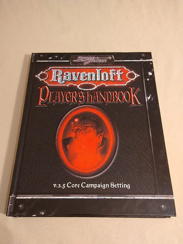 (Used) Dungeons and Dragons Hardcover Reprint of Ravenloft Players Handbook V.3.5