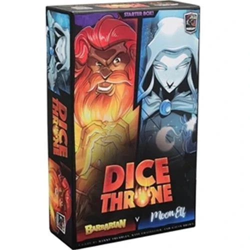 Dice Throne - Barbarian V Moon Elf (used, open but complete. pieces in shrink)