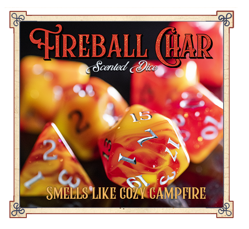 Fireball Char Scented Dice by Baron Smelly Bones