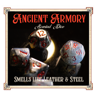 Ancient Armory Scented Dice by Baron Smelly Bones
