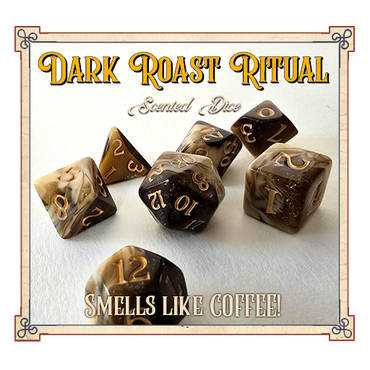 Dark Roast Ritual Scented Dice by Baron Smelly Bones