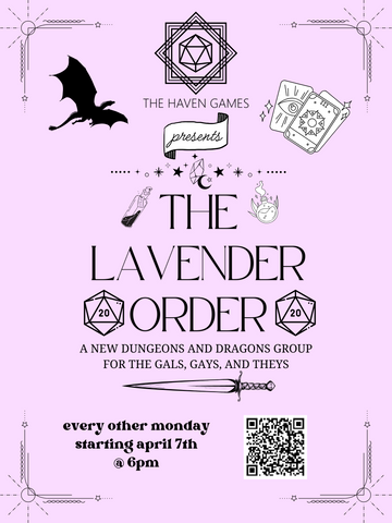 Lavender Order Session Ticket