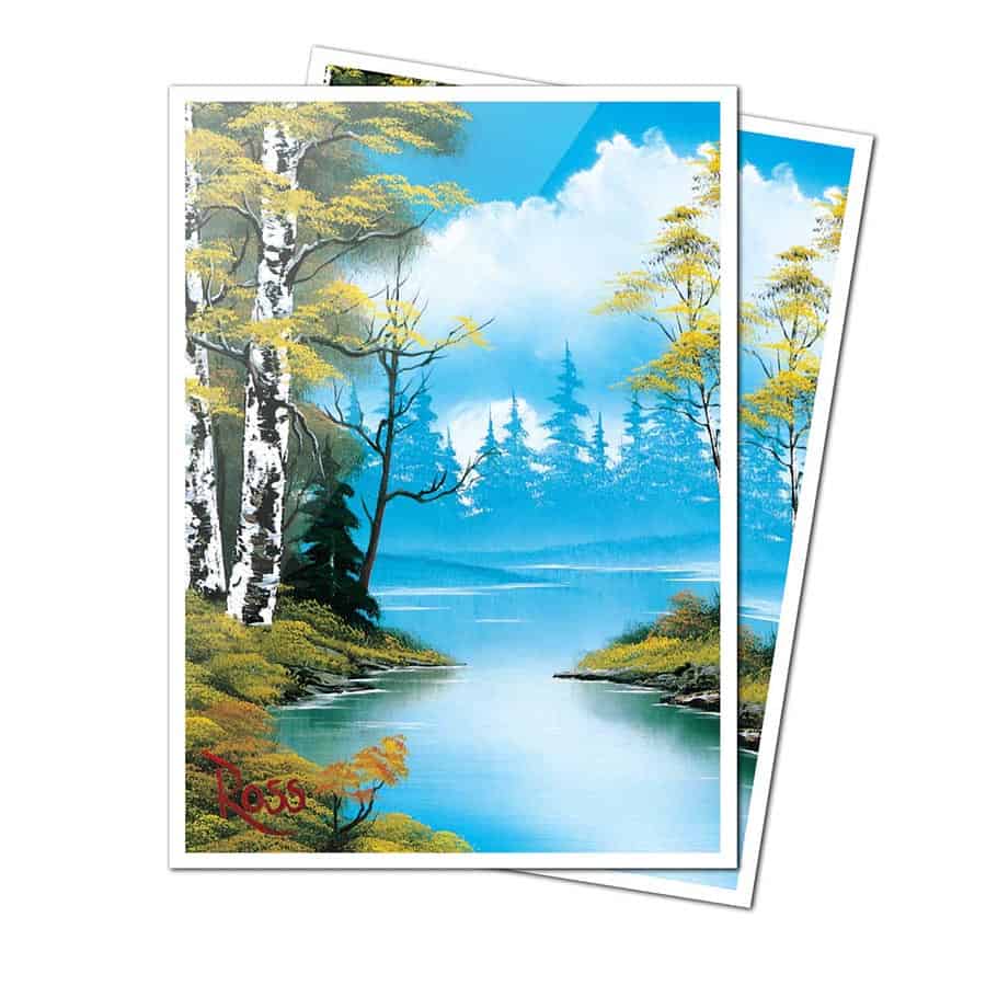 Ultra Pro: Bob Ross Lakeside Path: 105CT Apex Deck Protector Sleeves