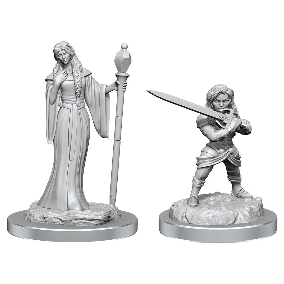 Female Human Wizard & Female Halfling Holy Warrior