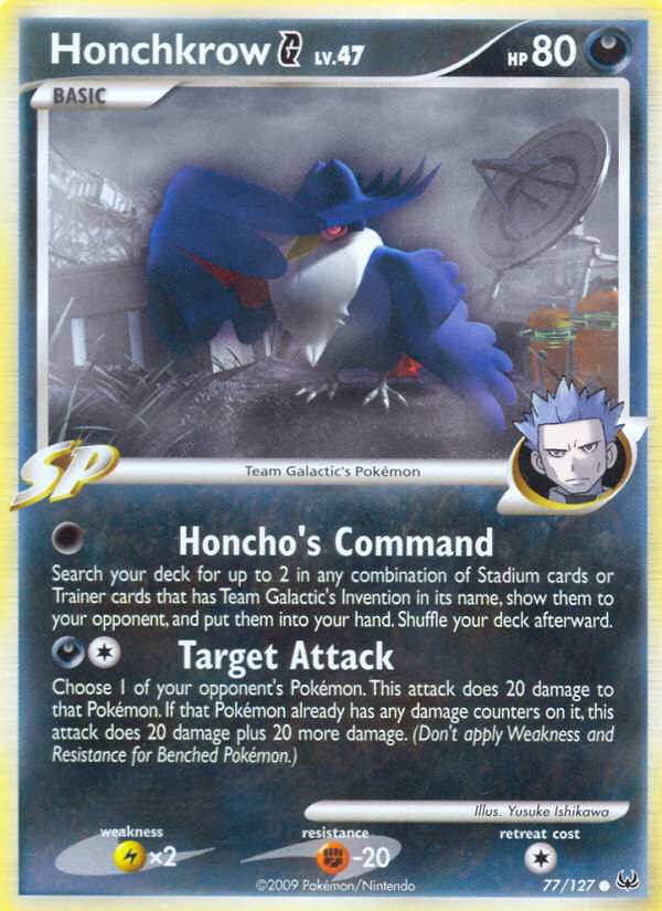 Honchkrow G (77/127) [Platinum: Base Set]