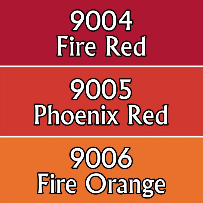 Master Series Paints Triads Fire Colors