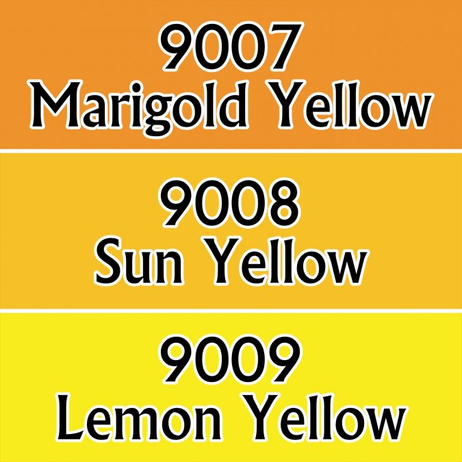 Master Series Paints Triads Yellows
