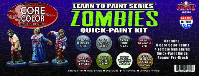 Reaper: Zombies Quick-Paint Kit