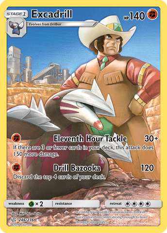 Excadrill (246/236) [Sun & Moon: Cosmic Eclipse]