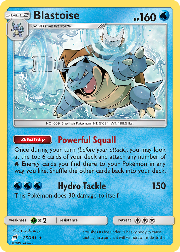 Blastoise (25/181) [Sun & Moon: Team Up]