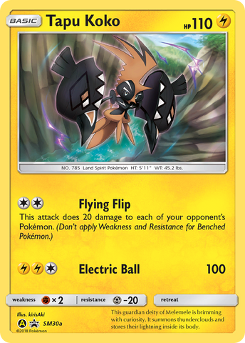 Tapu Koko (SM30a) [Sun & Moon: Black Star Promos]