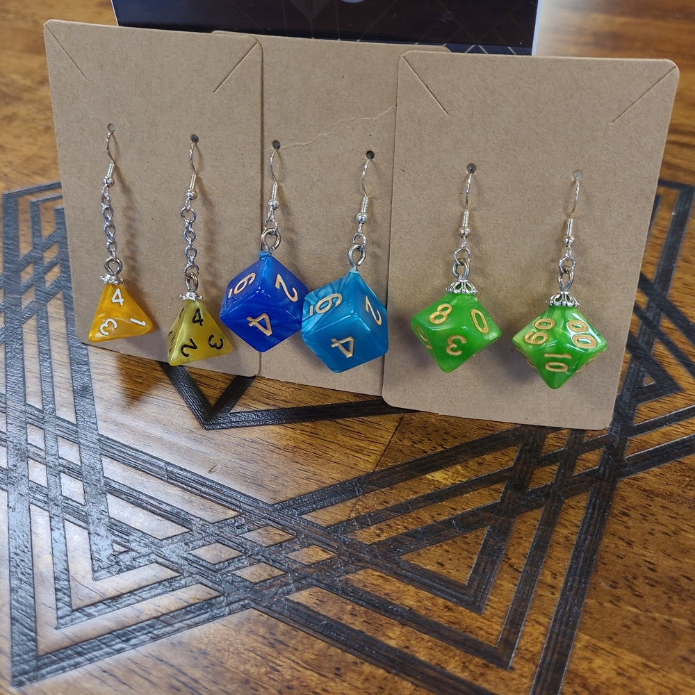 Dragon's Lair Dice Earrings