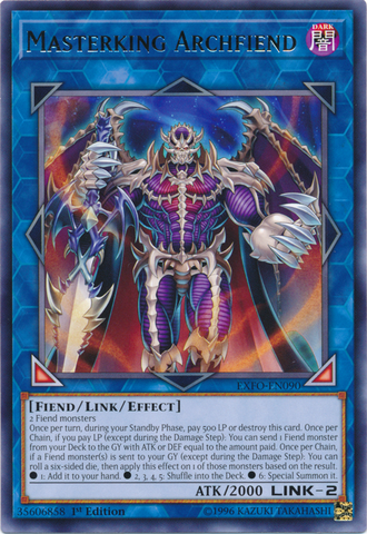 Masterking Archfiend [EXFO-EN090] Rare