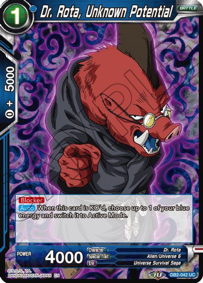 Dr. Rota, Unknown Potential (Reprint) (DB2-042) [Battle Evolution Booster]