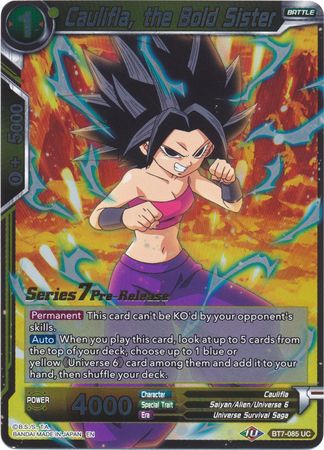 Caulifla, the Bold Sister (BT7-085_PR) [Assault of the Saiyans Prerelease Promos]