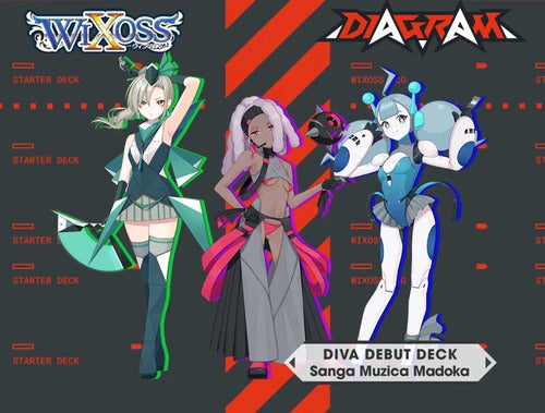 Glowing Diva! Wixoss Set 01 Debut Decks