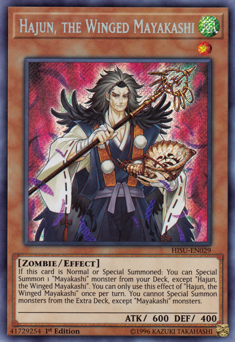 Hajun, the Winged Mayakashi [HISU-EN029] Secret Rare