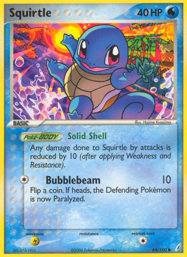 Squirtle (64/100) [EX: Crystal Guardians]
